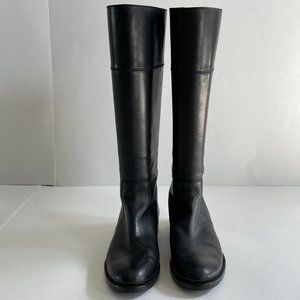 Black leather Juicy Couture Riding Boots